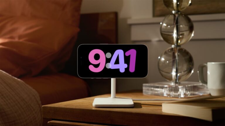 Clear the Bedside Clutter. StandBy Mode Turns Your iPhone Into a Alarm Clock