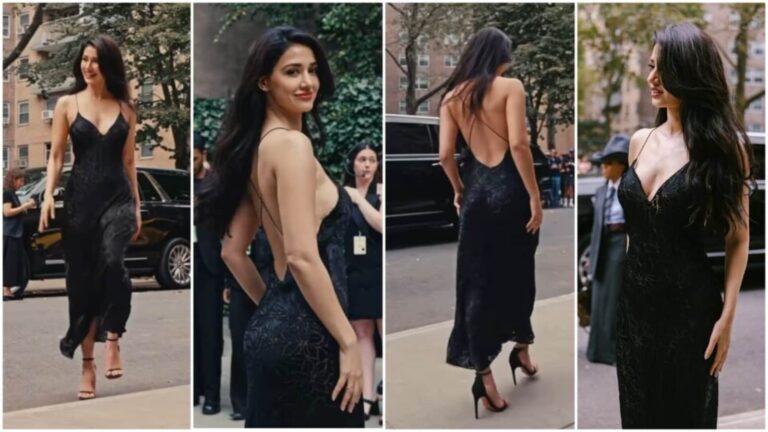 Disha Patani slips into backless black dress that is perfect for a night out