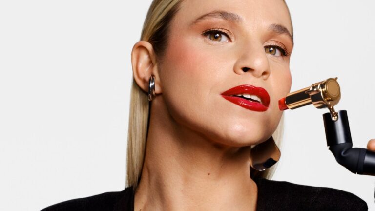 Lancôme Gives Back for a Better Tomorrow Lancôme engineered the handheld Hapta device to help those with limited mobility apply lipstick.