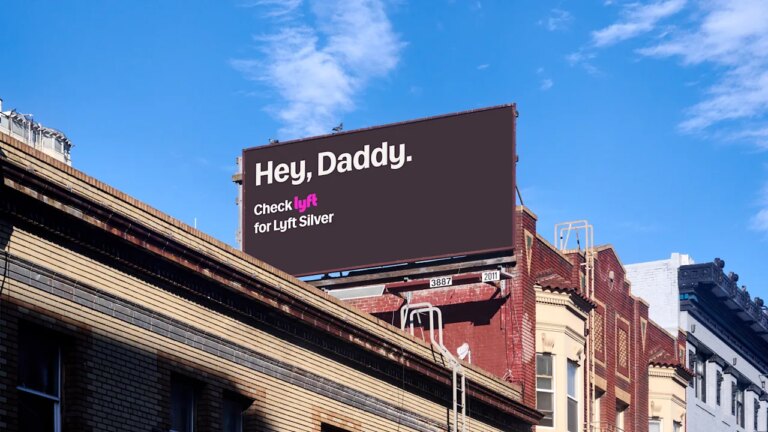 Lyft’s clever new campaign is a billboard-sized push notification