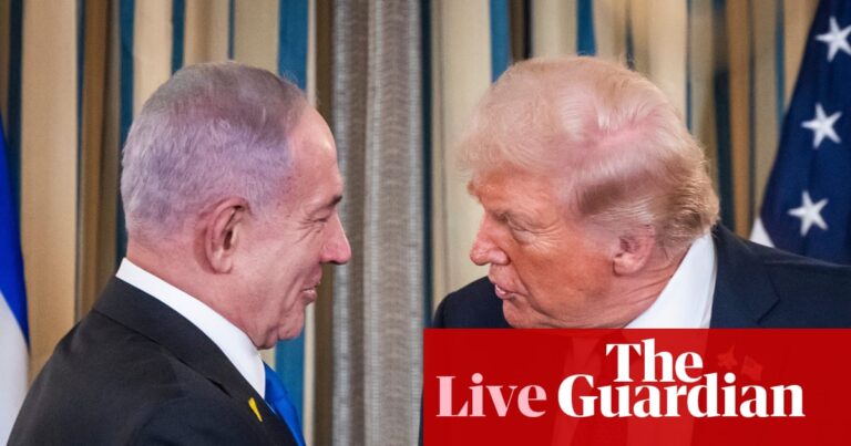 Netanyahu warns Israel will ‘finish the job’ in Gaza if Hamas rejects Trump peace plan – Middle East crisis live | Gaza