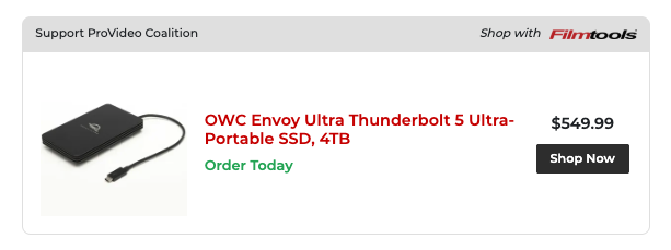 OWC 4TB Envoy Ultra Thunderbolt 5 Sets a New Standard in Portable Storage by PVC News Staff OWC 4TB Envoy Ultra Thunderbolt 5 Sets a New Standard in Portable Storage 5