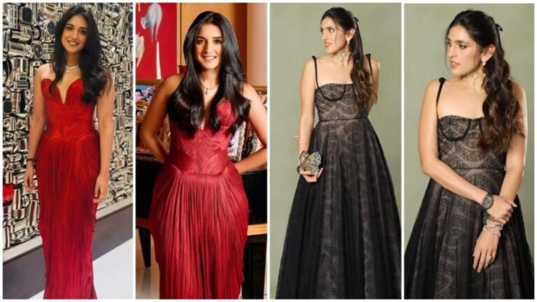Radhika Merchant, Shloka Mehta steal the show in bold red and black gowns at Bads of Bollywood red carpet premiere: Pics Radhika Merchant, Shloka Mehta steal the show in bold red and black gowns at Bads of Bollywood red carpet premiere: Pics