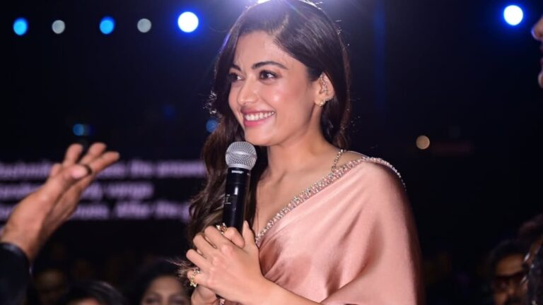 SIIMA 2025 red carpet looks: Rashmika Mandanna stuns in brown saree, Urvashi Rautela opts for bold black gown with slit