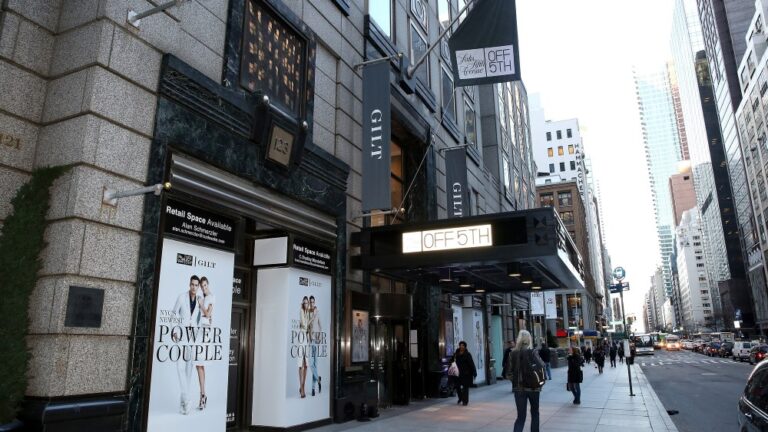 Saks Off 5th on 57th Street in Manhattan at one time featured the first-ever Gilt in-store shop.