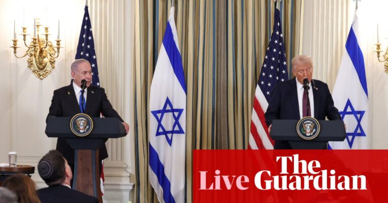 Trump and Netanyahu hold press conference to announce plan to ‘end Gaza conflict’ – live | Trump administration Trump and Netanyahu hold press conference to announce plan to ‘end Gaza conflict’ – live | Trump administration
