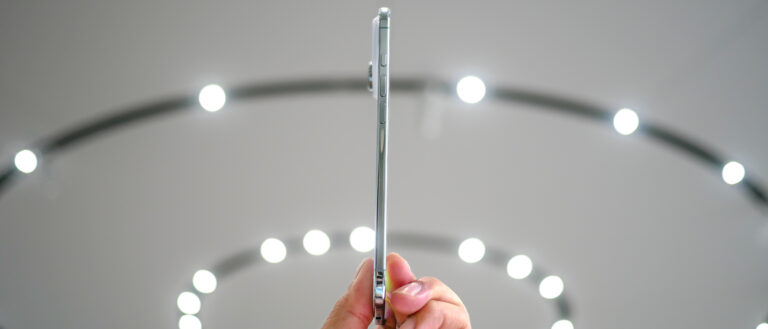 iPhone Air in hand