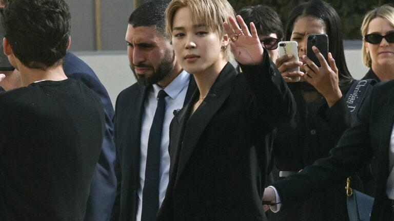 Celebrities Front Row at Dior Spring 26 Ready to Wear Fashion Show Jimin at Dior
