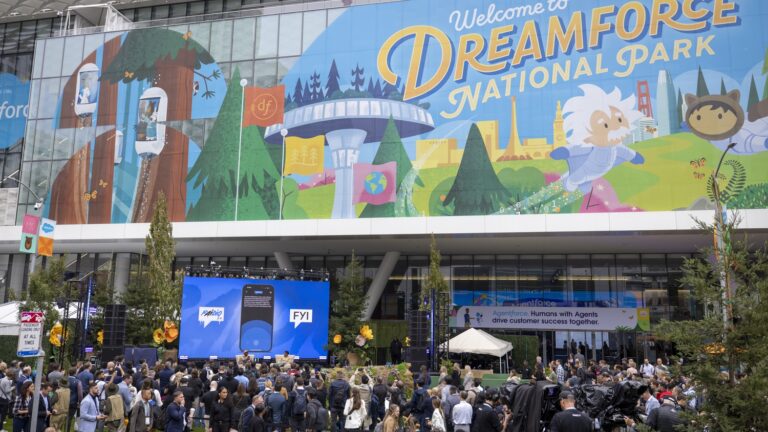 Dreamforce National Forest filled with attendees exploring Customer Success at Dreamforce.