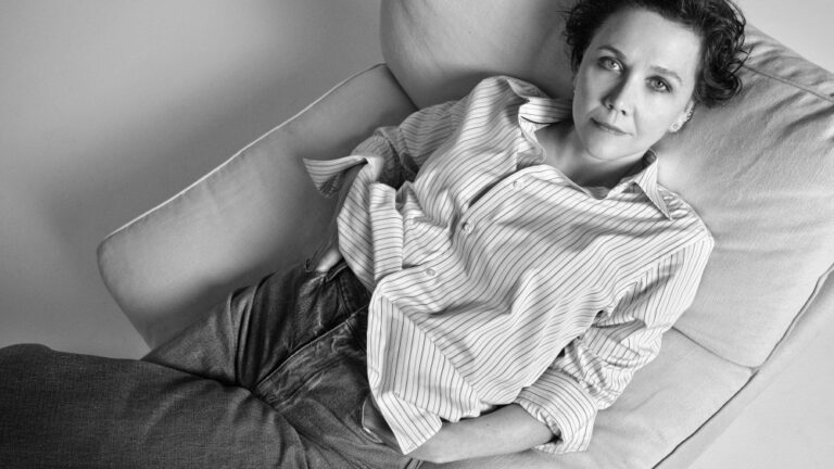 Eton Taps Maggie Gyllenhaal to Star in Fall Campaign Wearing Men’s Shirts Maggie Gyllenhaal for Eton