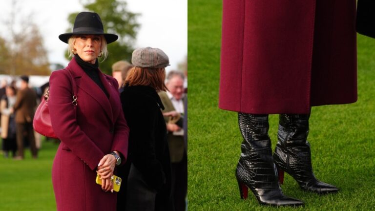 Hannah Waddingham’s Croc-Embossed Boots Edged Up Her Wool Coat Look On Friday, Hannah Waddingham celebrated season two of "Champions: Full Gallop" in croc-embossed boots.