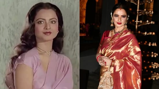 Happy birthday, Rekha! Steal her most glamorous looks for your Karwa Chauth 2025 night Share