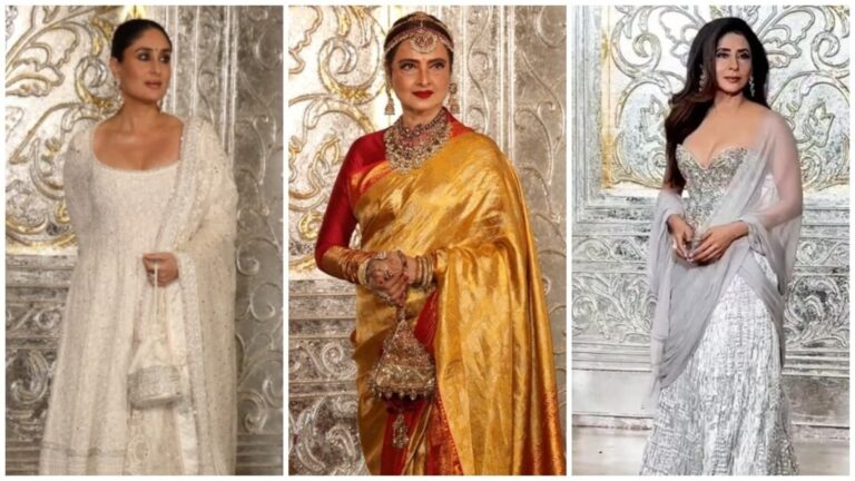 Kareena Kapoor’s pearl anarkali, Rekha in signature silk saree: Best-dressed stars at Manish Malhotra’s Diwali bash Kareena Kapoor's pearl anarkali, Rekha in signature silk saree: Best-dressed stars at Manish Malhotra's Diwali bash