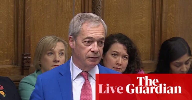 MPs vote down Farage’s proposal for UK to leave ECHR – UK politics live | Politics
