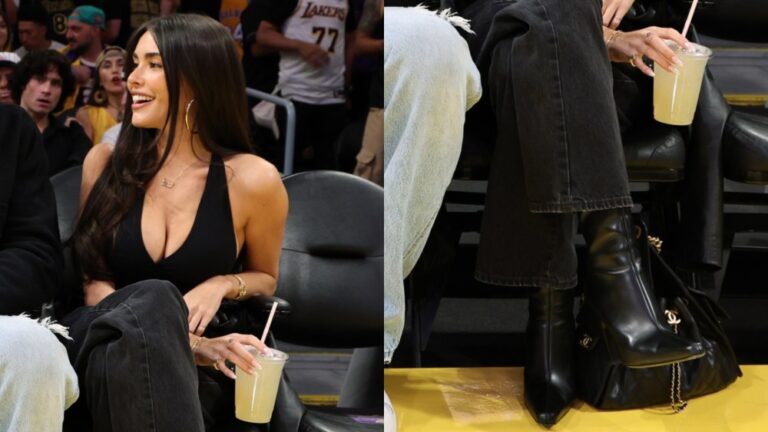 Madison Beer Sits Courtside at an NBA Game in Edgy Leather Boots On Friday, Madison Beer sat courtside at an NBA game, where the pop star elevated an edgy black look with luxe leather boots.