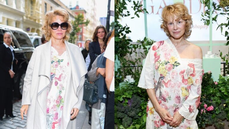 Pamela Anderson Wows in a Magnolia Pearl Dress at the Sonsie Pop-Up On Friday, Pamela Anderson attended the Sonsie pop-up in New York City in a Magnolia Pearl dress.