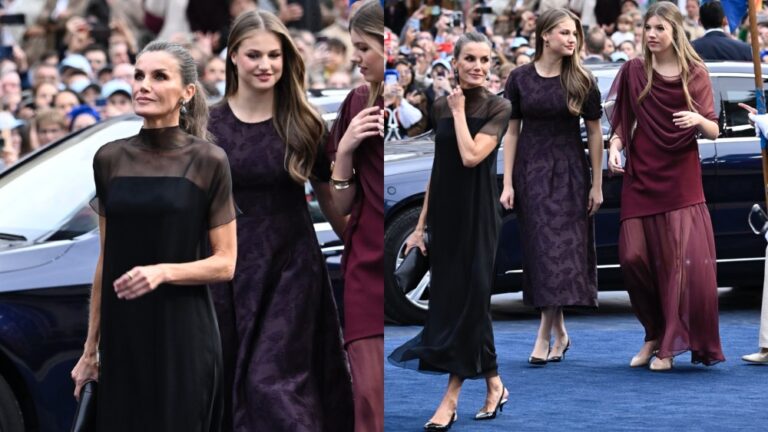 Queen Letizia and Her Daughters Ooze Elegance at the Princesa De Asturias Awards Queen Letizia of Spain and her two teenage daughters, Princess Leonor and Infanta Sofia, attended the Princesa De Asturias Awards on Friday.