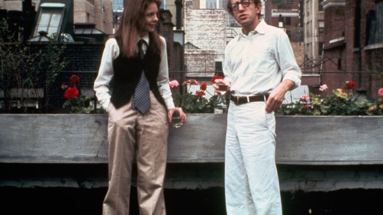 Remembering Diane Keaton, Style Icon Diane Keaton and Woody Allen in the film "Annie Hall."