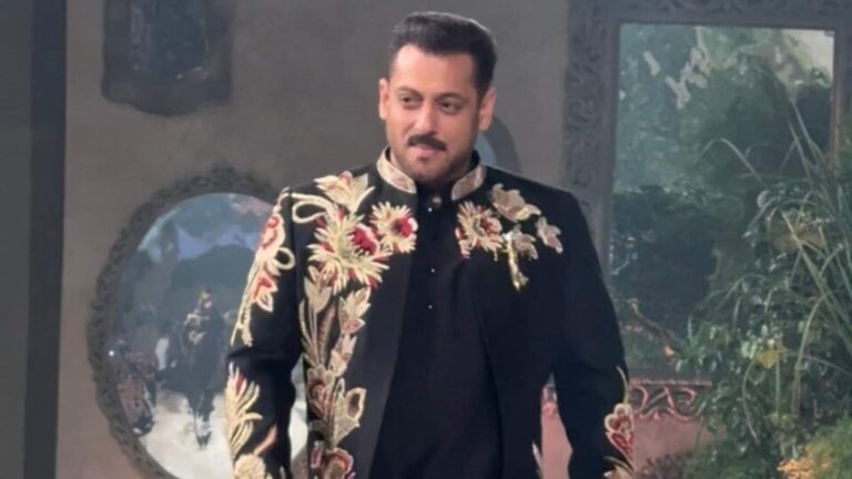Salman Khan wows in floral sherwani as he returns to ramp as showstopper for designer Vikram Phadnis after ages: Watch Salman Khan wows in floral sherwani as he returns to ramp as showstopper for designer Vikram Phadnis after ages: Watch