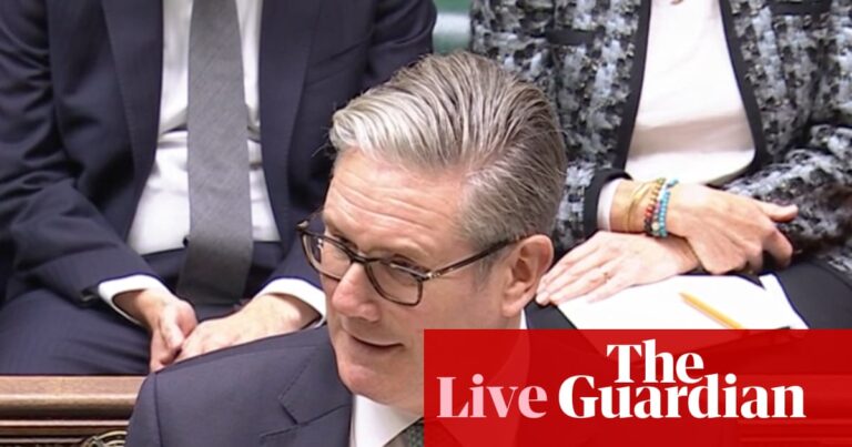 Starmer to make statement to MPs on Middle East peace summit – UK politics live | Politics