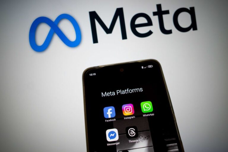 Stocks Sink with Meta, Microsoft: Stock Market Today meta platforms logos on mobile phone