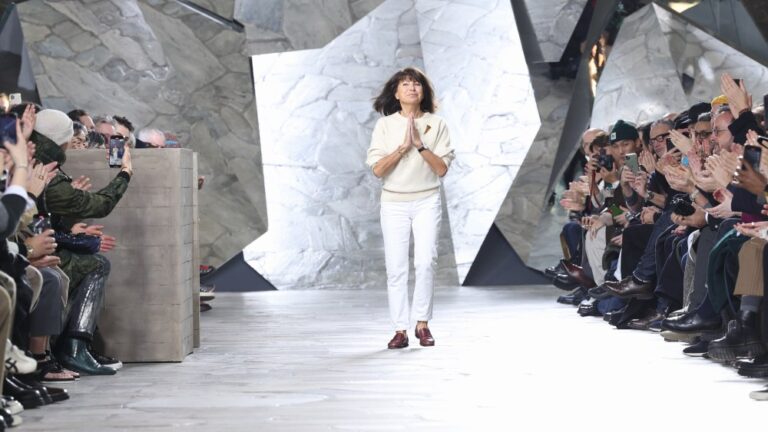 Véronique Nichanian to Present Final Hermès Collection on Jan. 24 PARIS, FRANCE - JANUARY 21: (EDITORIAL USE ONLY - For Non-Editorial use please seek approval from Fashion House) Designer Veronique Nichanian walks the runway during the Hermes Menswear Fall-Winter 2023-2024 show as part of Paris Fashion Week on January 21, 2023 in Paris, France. (Photo by Pascal Le Segretain/Getty Images)