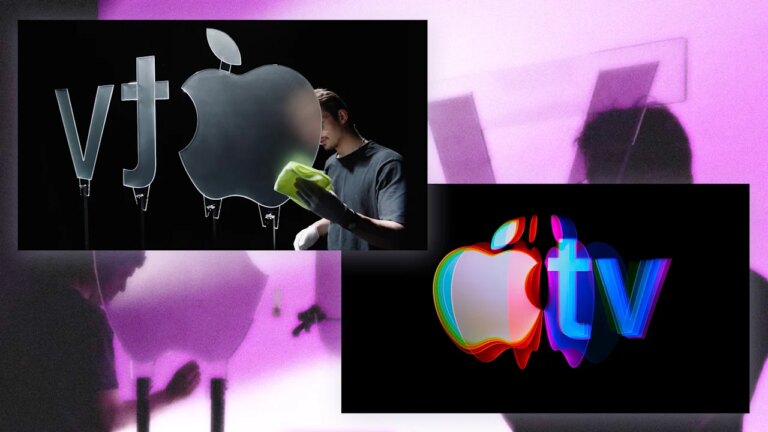 Apple TV made its colorful new logo in a delightfully old-school way Apple TV made its colorful new logo in a delightfully old-school way