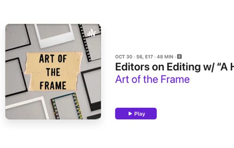 Art of the Frame Podcast: Editors on Editing with Kirk Baxter by PVC News Staff Art of the Frame Podcast: Editors on Editing with Kirk Baxter 6