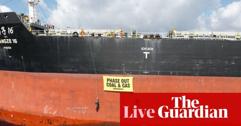 Australia news live: Rising Tide protesters block second coal ship entering Newcastle port; Katy Gallagher says Lodge ‘appropriate’ for PM’s wedding | Australia news
