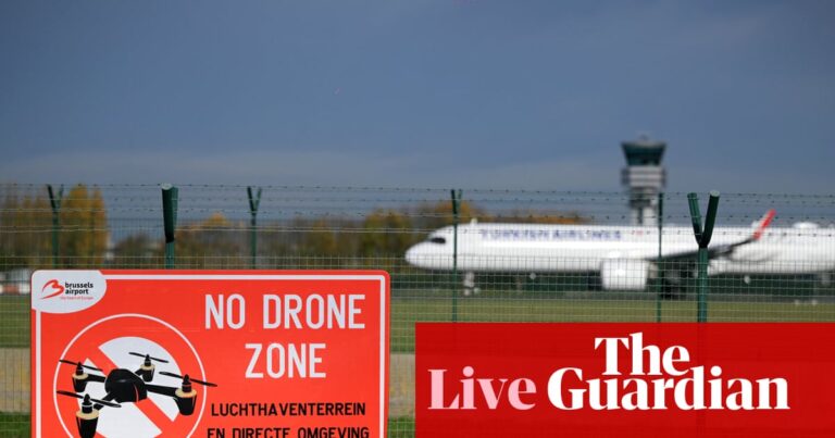 Belgium to strengthen air security centre and consider anti-drone measures in response to airspace disruptions – Europe live | World news Belgium to strengthen air security centre and consider anti-drone measures in response to airspace disruptions – Europe live | World news