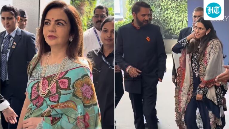 Nita Ambani wows in stunning floral saree while Shloka Mehta aces modern ethnic look at new event Nita Ambani wows in stunning floral saree while Shloka Mehta aces modern ethnic look at new event