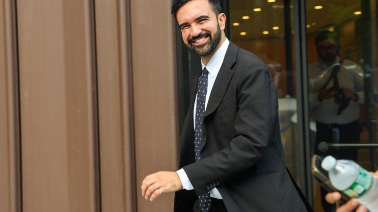 Democratic socialist candidate Zohran Mamdani, who won the Democratic primary for mayor of New York City, attends an endorsement event from the union DC 37 on July 15, 2025, in New York City. Weeks after Mamdani won the Democratic primary for mayor, various wealthy interest groups have begun to mobilize against the 33-year-old state assemblyman. Mamdani has vowed to freeze rent hikes for a year, make buses free, and increase taxes on wealthy New Yorkers. Former Gov. Andrew Cuomo announced Monday that he will continue his run for New York City mayor after losing to Zohran Mamdani in last month's Democratic primary.